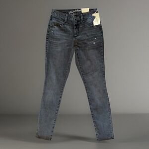 NWT Univeral Thread High Rise Skinny Jeans Gray/Black Wash Womens 4